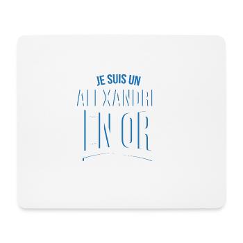je suis un Alexandre en or cadeau idée humour - Tapis de souris (format paysage) - blanc - Devant