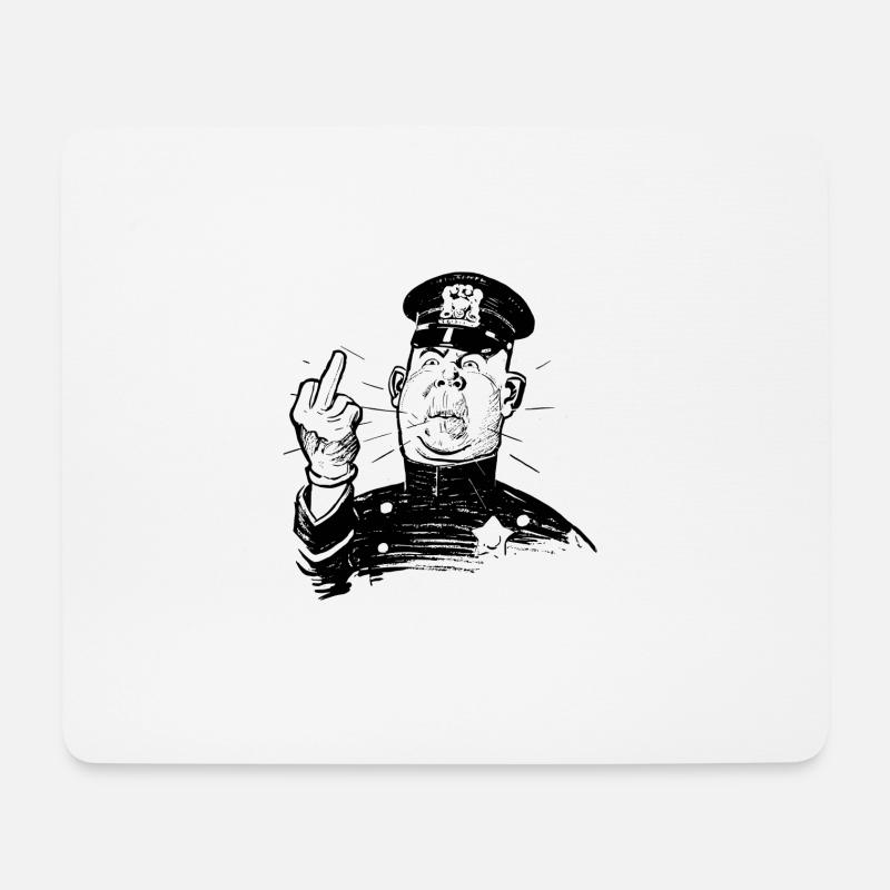 Angry - Mouse Pad (horizontal) - white