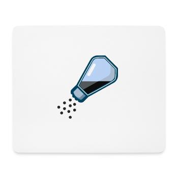 pepper shaker pfeffer streuer salt salz - Mousepad (Querformat) - Weiß - Vorne