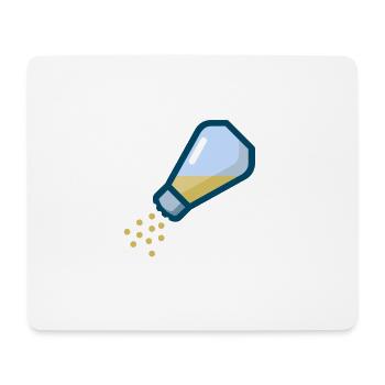 pepper salt pfeffer salz shaker streuer1 - Mousepad (Querformat) - Weiß - Vorne