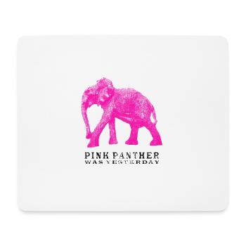 Pink Panther Elephant - Mouse Pad (horizontal) - white - Front