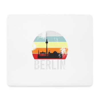 BERLIN RETRO Vintage Design als Geschenk - Mousepad (Querformat) - Weiß - Vorne