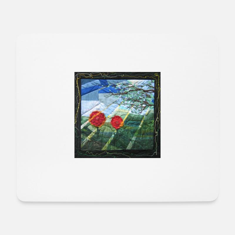 Lumenblumen Kunst - Mousepad (Querformat) - Weiß