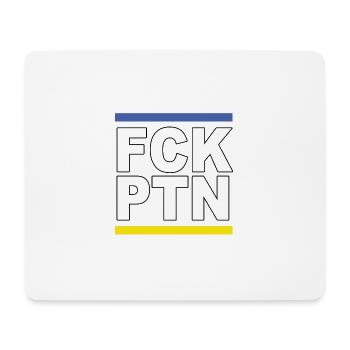 FCK PTN - Mousepad (Querformat) - Weiß - Vorne