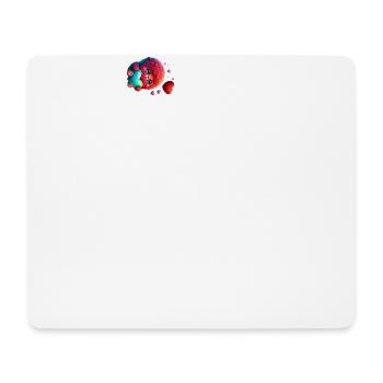 Un joli petit monstre à la fourrure rouge - Tapis de souris (format paysage) - blanc - Devant