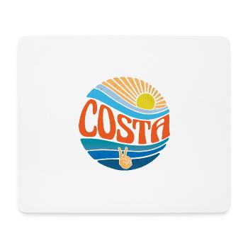 Costa Chemise Vintage Coucher de soleil Costa Groovy Tie Dye - Tapis de souris (format paysage) - blanc - Devant