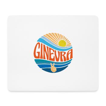 Ginevra Chemise Vintage Sunset Ginevra Groovy Cravate - Tapis de souris (format paysage) - blanc - Devant