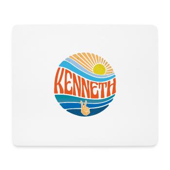 Kenneth Shirt Vintage Sunset Kenneth Groovy Tie - Tapis de souris (format paysage) - blanc - Devant