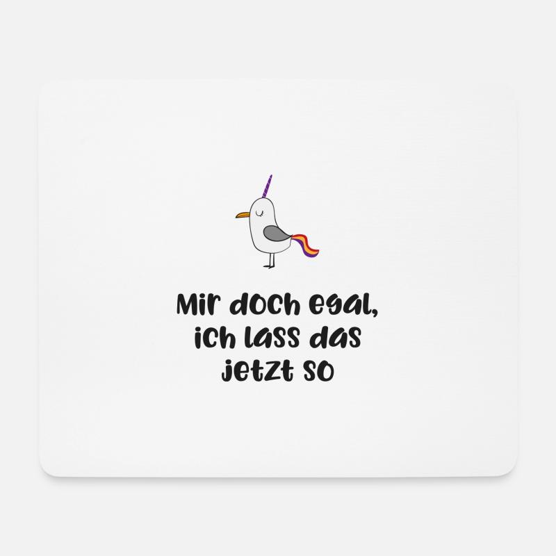lustiger Spruch - Mousepad (Querformat) - Weiß