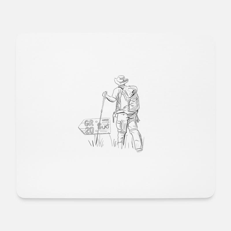 GR20 - Mousepad (Querformat) - Weiß