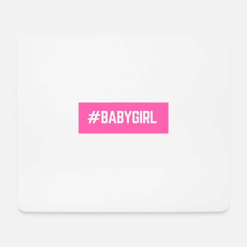 #BABYGIRL - Mouse Pad (horizontal) - white