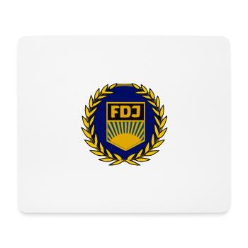 Emblème FDJ - Tapis de souris (format paysage) - blanc - Devant