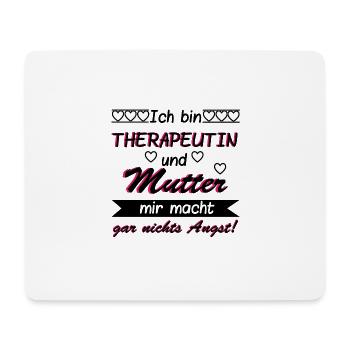 Therapeutin und Mutter - Mousepad (Querformat) - Weiß - Vorne