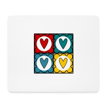 HEILIGER VALENTINSTAG. ICH LIEBE DICH. ICH LIEBE DICH. LIEBE. LIEBE - Mousepad (Querformat) - Weiß - Vorne
