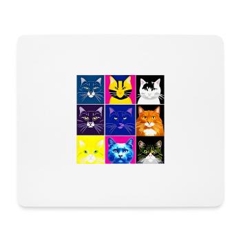 A008 - Mousepad (Querformat) - Weiß - Vorne