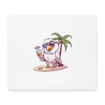 Palmier d’été de l’île Eagle - Tapis de souris (format paysage) - blanc - Devant