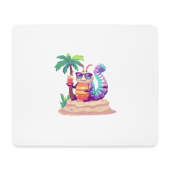 Wurm Summer Holiday - Mouse Pad (horizontal) - white - Front