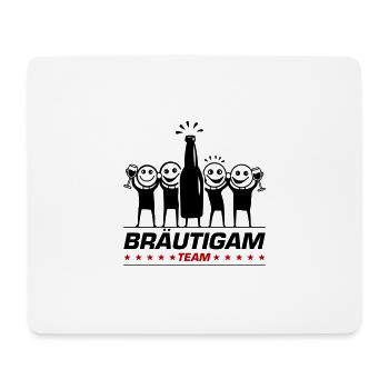 Team Bräutigam Polterhochzeit - Mousepad (Querformat) - Weiß - Vorne