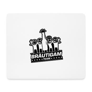 Team Bräutigam Polterhochzeit - Mousepad (Querformat) - Weiß - Vorne