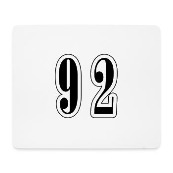 92 Number Symbol - Mouse Pad (horizontal) - white - Front
