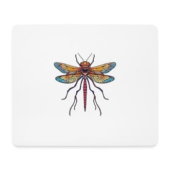 Libelle Halloween Tier - Mousepad (Querformat) - Weiß - Vorne