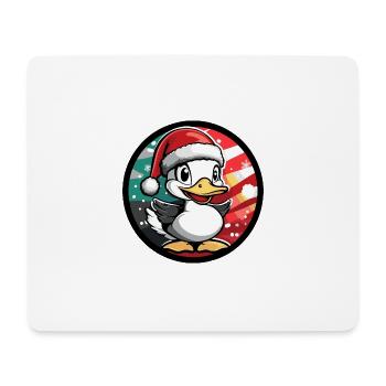 Canard Noël Noël - Tapis de souris (format paysage) - blanc - Devant