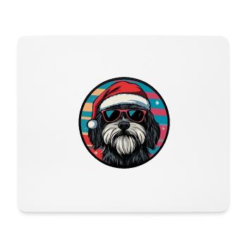Havanese Hund Weihnachten Cool - Mousepad (Querformat) - Weiß - Vorne