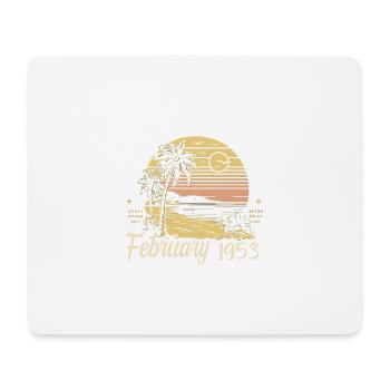 72.Geburtstag - Legende seit Februar 1953 - Mousepad (Querformat) - Weiß - Vorne