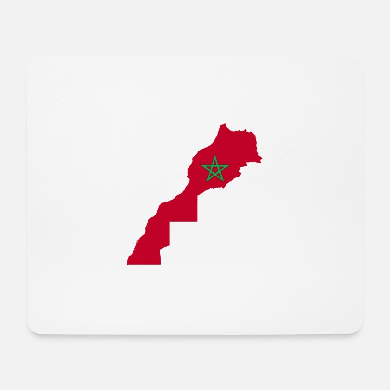 Marokko-Morocco - Mousepad (Querformat) - Weiß