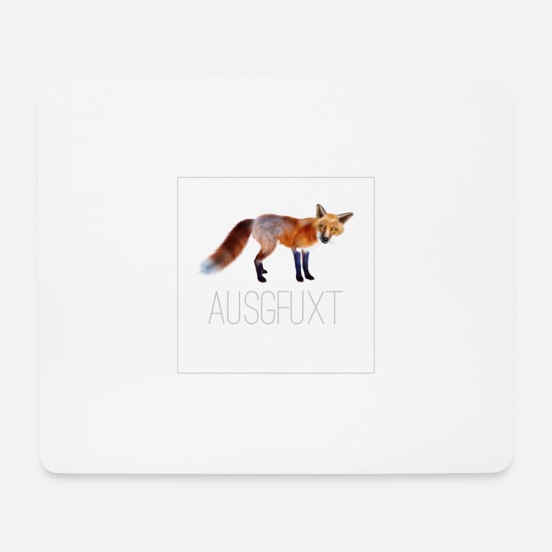 ausgfuxt - Mousepad (Querformat) - Weiß