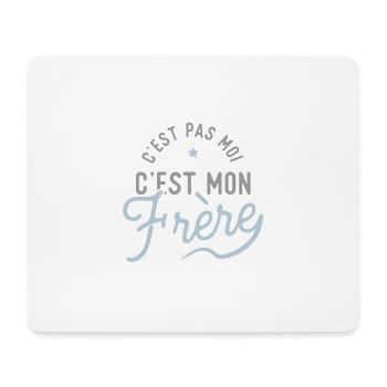 C'est mon frère cadeau - Tapis de souris (format paysage) - blanc - Devant