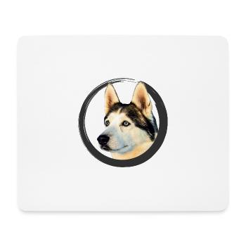 Husky - Mouse Pad (horizontal) - white - Front
