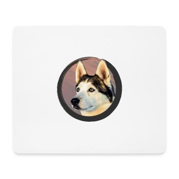 Husky - Mouse Pad (horizontal) - white - Front