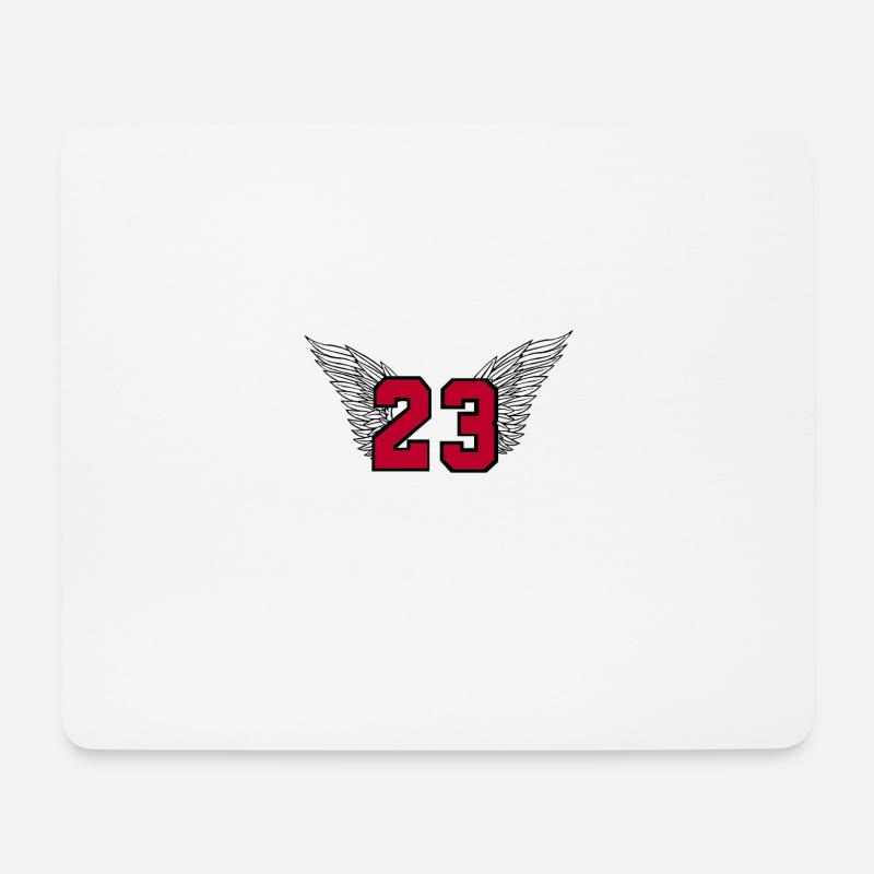 Basketball Nummer 23 Michael Jordan - Mousepad (Querformat) - Weiß