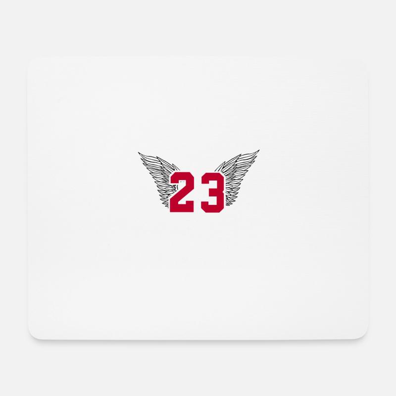 Basketball Nummer 23 Michael Jordan - Mousepad (Querformat) - Weiß