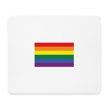 gaypride flag - Mouse Pad (horizontal) - white - Front