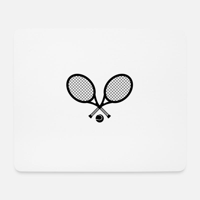 tennis - Mousepad (Querformat) - Weiß