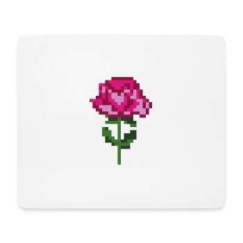 rose au mexicain - Tapis de souris (format paysage) - blanc - Devant