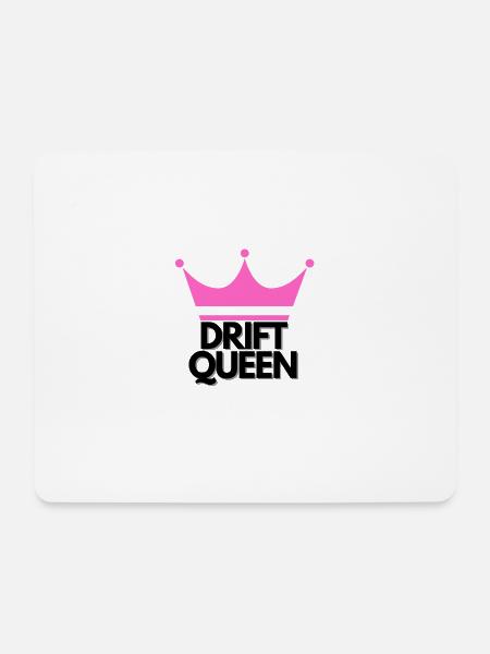 Drift World DRIFT QUEEN Frauen - Mousepad (Querformat) - Weiß