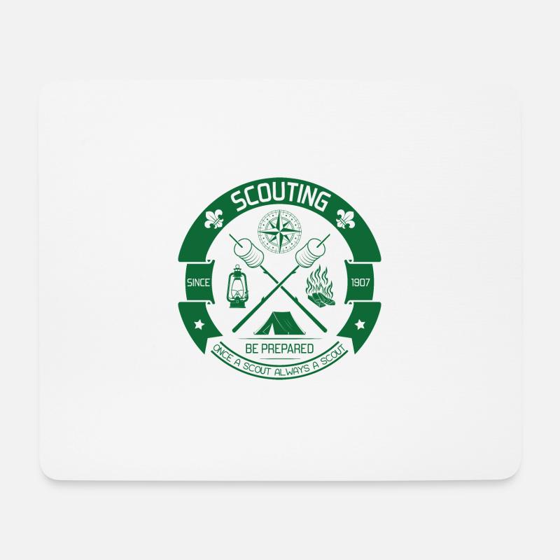 Pfadfinder / Pfadfinder - Mousepad (Querformat) - Weiß