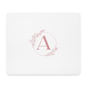Buchstabe A - Mousepad (Querformat) - Weiß - Vorne