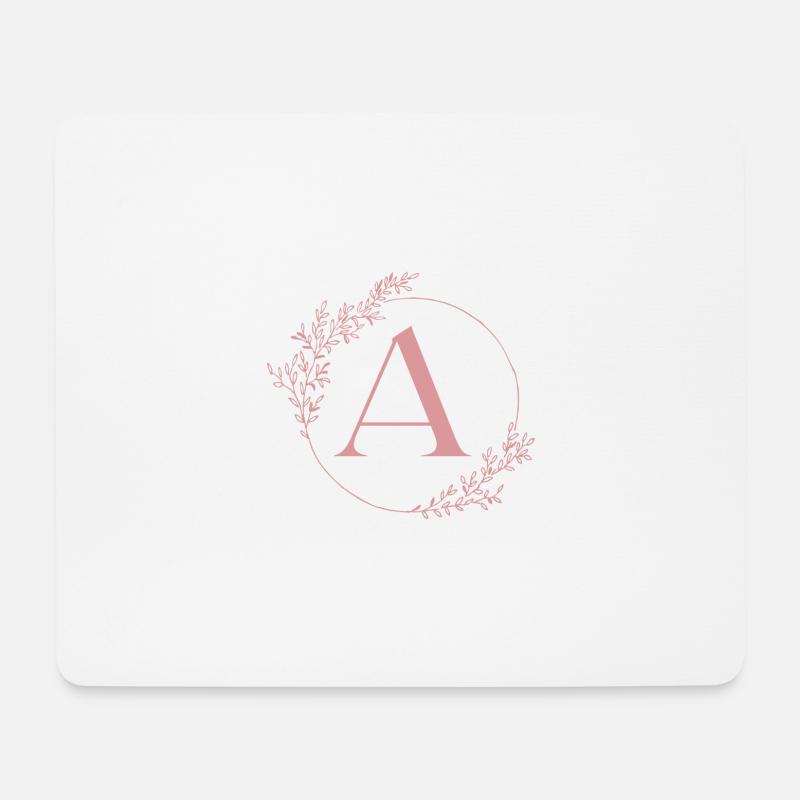 Buchstabe A - Mousepad (Querformat) - Weiß