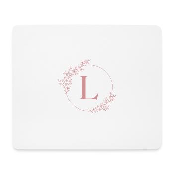 Letter L - Mouse Pad (horizontal) - white - Front
