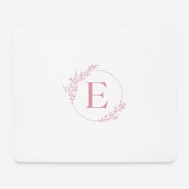 Buchstabe E - Mousepad (Querformat) - Weiß
