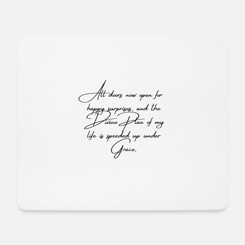 Verbinde dich mit dem göttlichen Design - Mousepad (Querformat) - Weiß