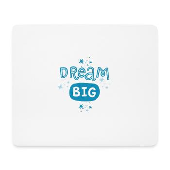 T shirt dream big - Tapis de souris (format paysage) - blanc - Devant