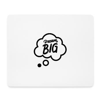 T shirt dream big - Tapis de souris (format paysage) - blanc - Devant