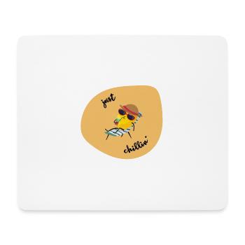 Sommer summer lemon Zitrone chillen - Mousepad (Querformat) - Weiß - Vorne