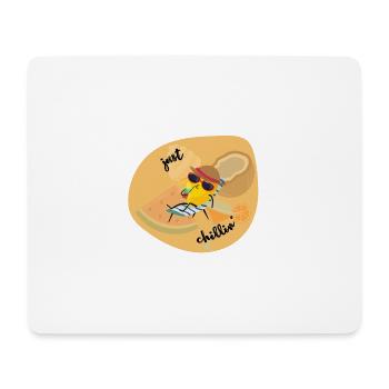 Sommer summer chill relax zitrone faul - Mousepad (Querformat) - Weiß - Vorne