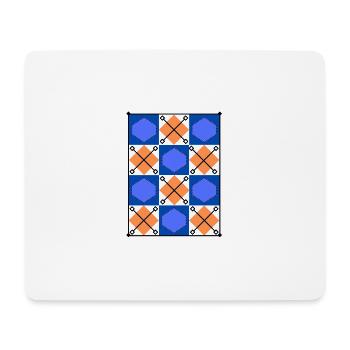 Lignes et formes - Tapis de souris (format paysage) - blanc - Devant